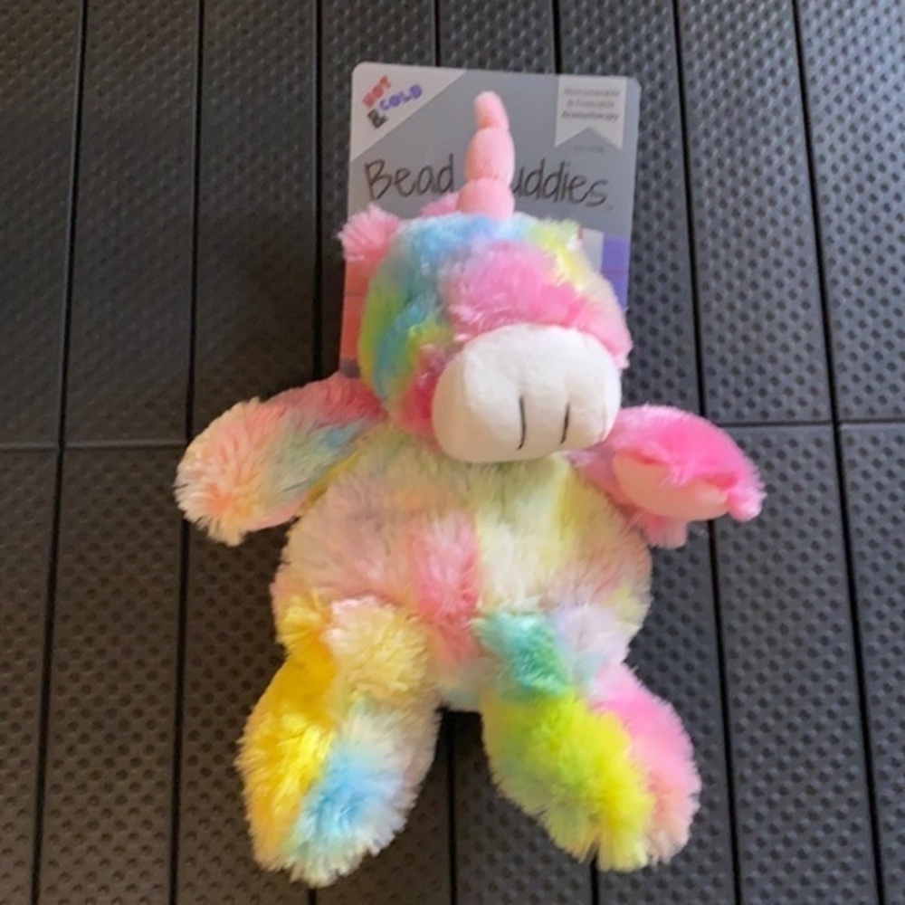 NWT Bead Buddies Unicorn Microwaveable and Freezable Aromatherapy